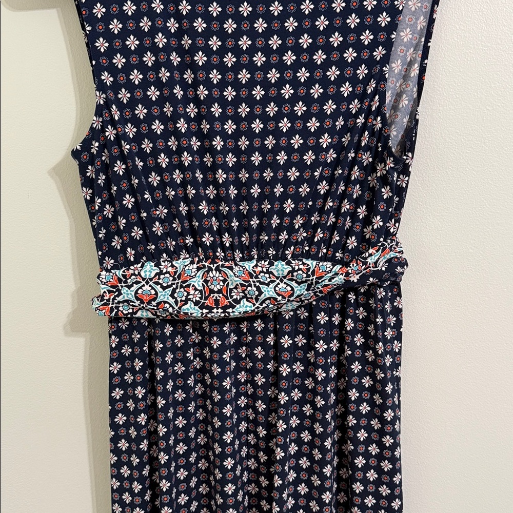 Max Studio Black and Blue Floral Maxi Dress - Picture 4 of 8